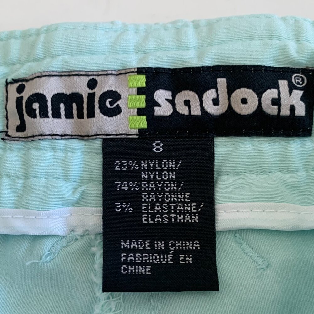 JAMIE SADOCK Woman  Hugger Bottoms 27” Bermuda Length Lt Green sz 8